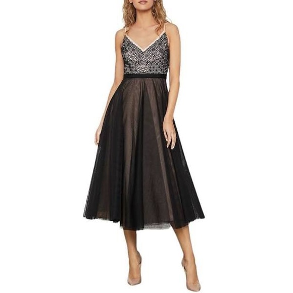 BCBG MAXAZRIA - Color Bare Pink Combo Dress - Size XS - Picture 2 of 5